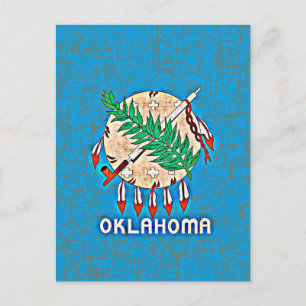 POSTAL BANDERA DE OKLAHOMA
