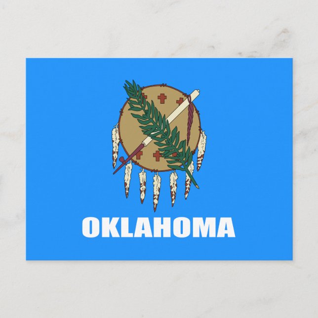 Postal Bandera de Oklahoma  (Anverso)