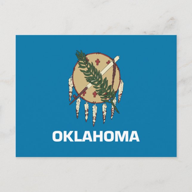 Postal Bandera de Oklahoma (Anverso)