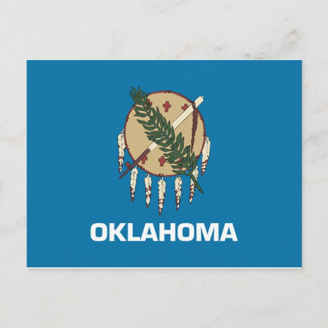 Postal Bandera de Oklahoma (Anverso)