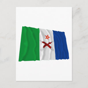Postal Bandera de ondeo afar