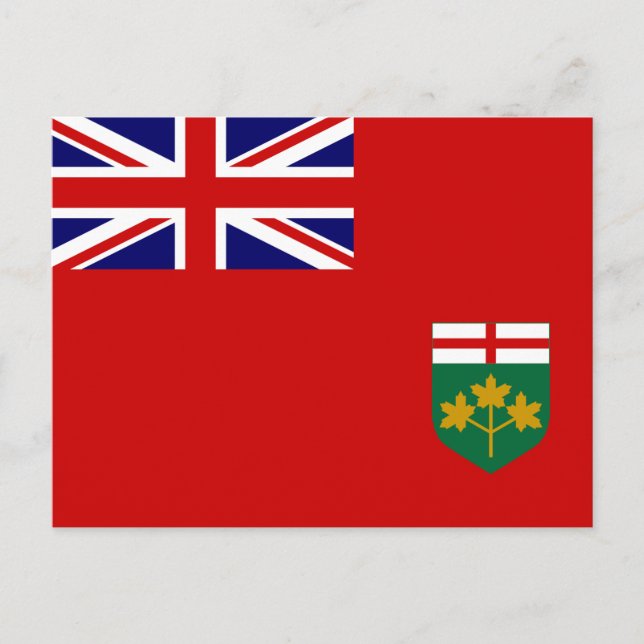Postal Bandera de Ontario (Anverso)