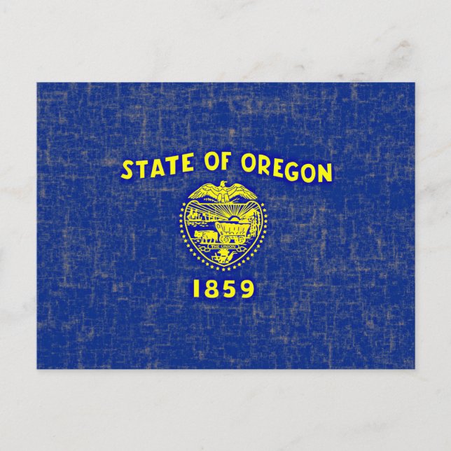 POSTAL BANDERA DE OREGON (Anverso)