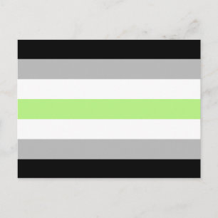 Postal Bandera de Orgullo Agenero