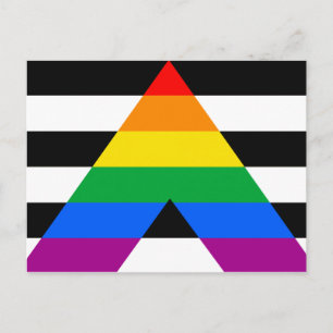 Postal Bandera de Orgullo Aliado