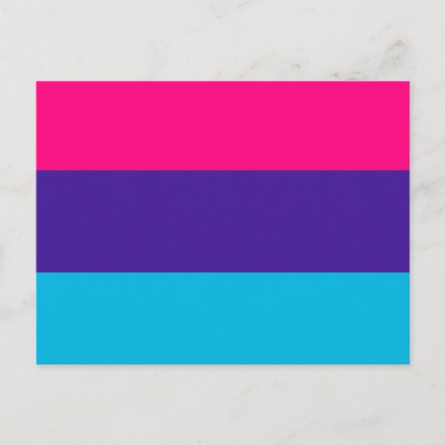Postal Bandera de Orgullo Andrógino (Anverso)
