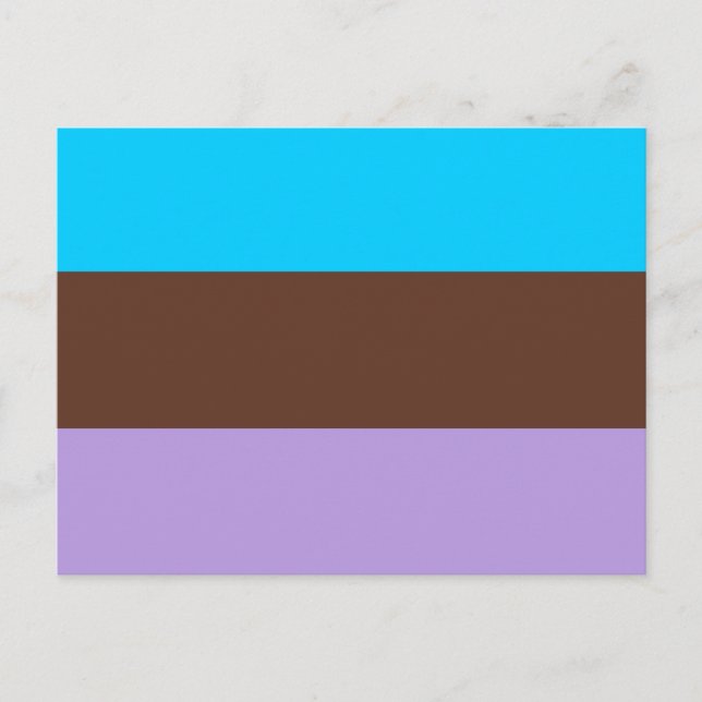 Postal Bandera de Orgullo Androsexual (Anverso)