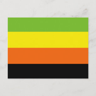 Postal Bandera de Orgullo Aromántico