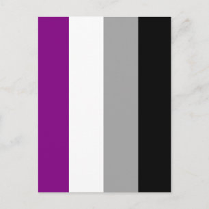 Postal Bandera de Orgullo Asexual
