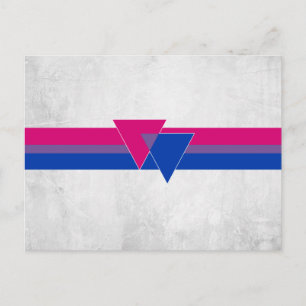 Postal Bandera de Orgullo Bisexual