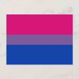 Postal Bandera de orgullo bisexual