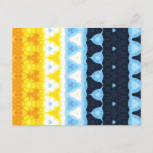 Postal Bandera de orgullo Boho Groovy Geométrico Abstract