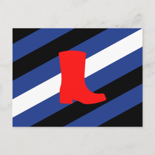 Postal Bandera de Orgullo de Bota