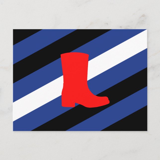 Postal Bandera de Orgullo de Bota (Anverso)