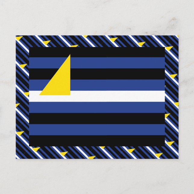 POSTAL BANDERA DE ORGULLO DE DEPORTES ACUÁTICOS (Anverso)