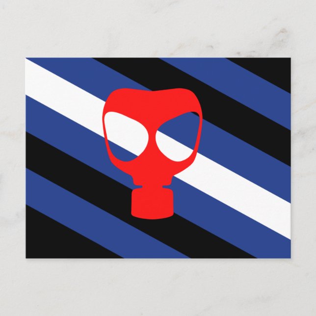 Postal Bandera de Orgullo de Máscara (Anverso)