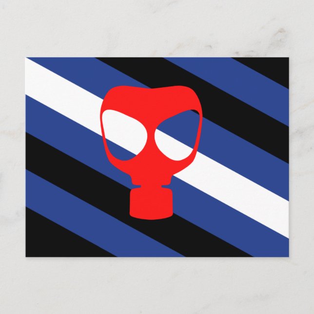 Postal Bandera de Orgullo de Máscara (Anverso)