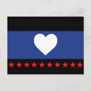 Postal Bandera de Orgullo de Pie