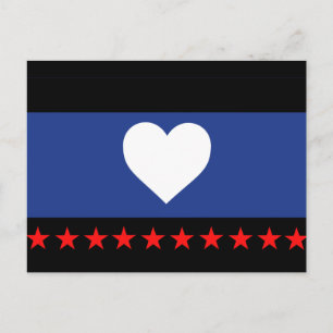 Postal Bandera de Orgullo de Pie