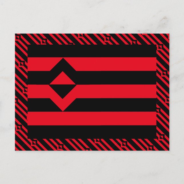 POSTAL BANDERA DE ORGULLO DEL PUÑO (Anverso)