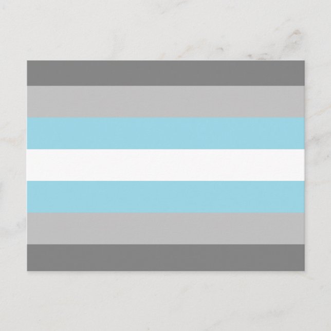 Postal Bandera de Orgullo Demiboy (Anverso)