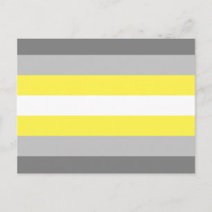 Postal Bandera de Orgullo Demigénero