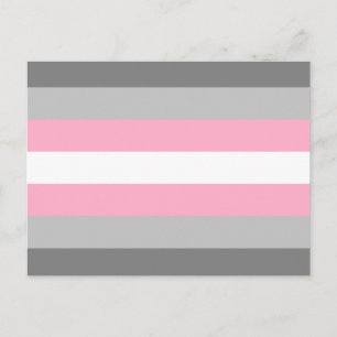 Postal Bandera de Orgullo Demigirl