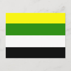 Postal Bandera de Orgullo Eskoliosexual