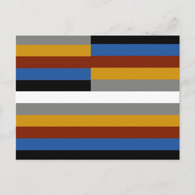 Postal Bandera de Orgullo Friki (Anverso)