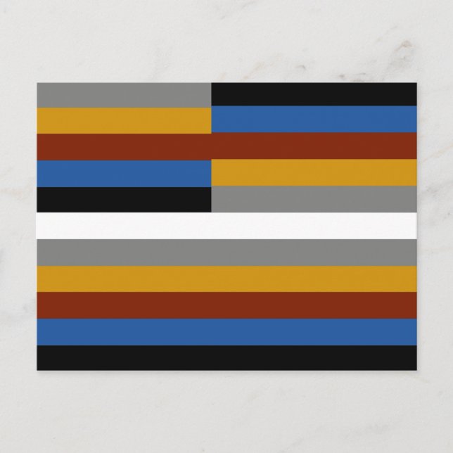 Postal Bandera de Orgullo Friki (Anverso)