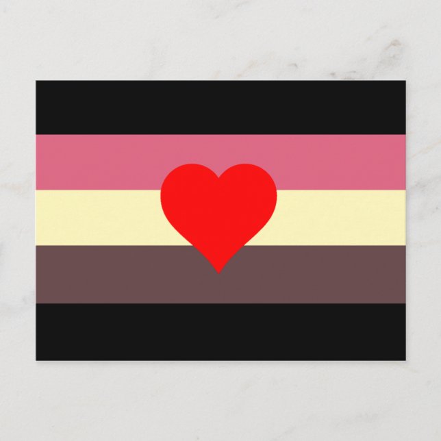 Postal Bandera de Orgullo Gordo (Anverso)