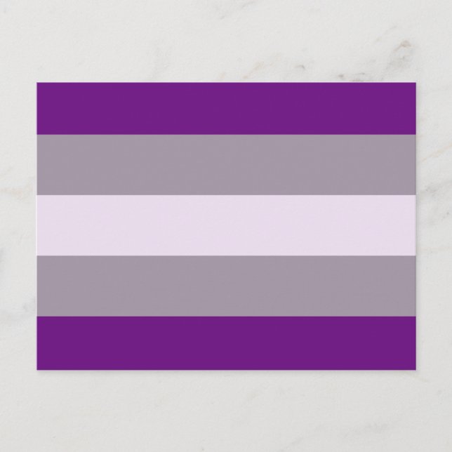 Postal Bandera de Orgullo Grisexual (Anverso)