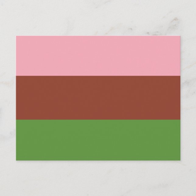 Postal Bandera de Orgullo Gynosexual (Anverso)