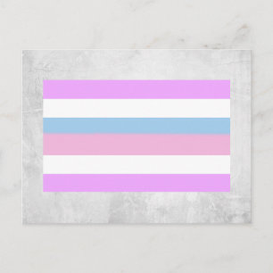 Postal Bandera de orgullo intersexual