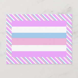 Postal Bandera de orgullo intersexual