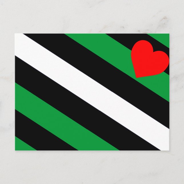 Postal Bandera de Orgullo Leather Boi (Anverso)