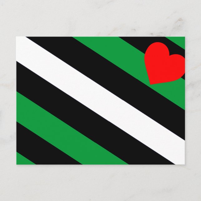 Postal Bandera de Orgullo Leather Boi (Anverso)