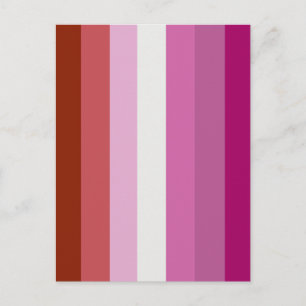 Postal Bandera de Orgullo Lesbiana (Origen)