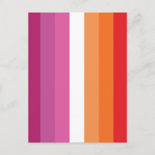 Postal Bandera de Orgullo Lesbiano