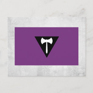 Postal Bandera de Orgullo Lesbiano