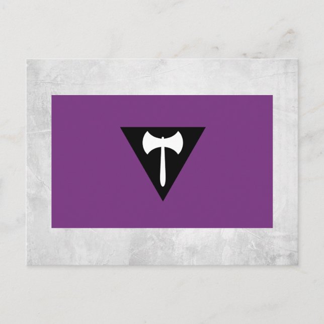 Postal Bandera de Orgullo Lesbiano (Anverso)
