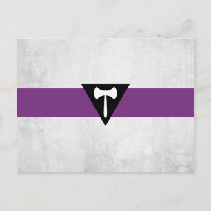Postal Bandera de Orgullo Lesbiano