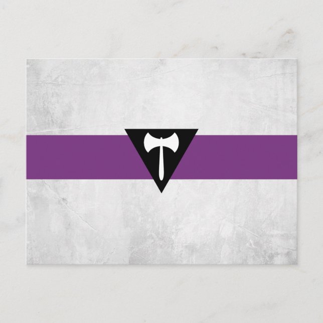 Postal Bandera de Orgullo Lesbiano (Anverso)
