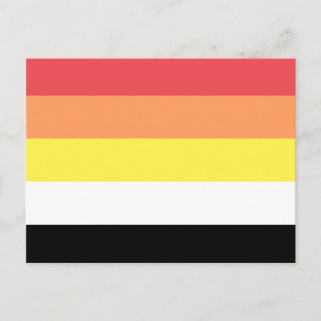 Postal Bandera de Orgullo Lithsexual (Anverso)