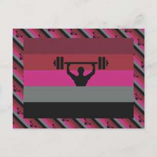 POSTAL BANDERA DE ORGULLO MUSCULAR