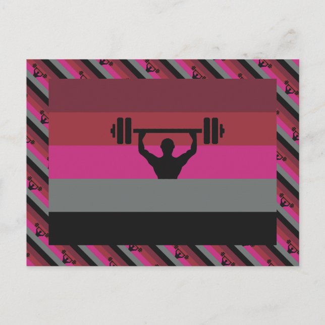 POSTAL BANDERA DE ORGULLO MUSCULAR (Anverso)