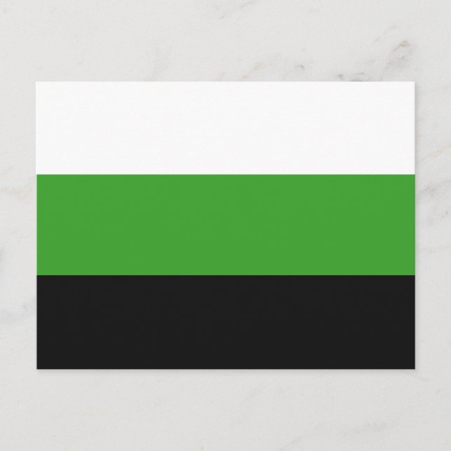 Postal Bandera de Orgullo Neutrois (Anverso)