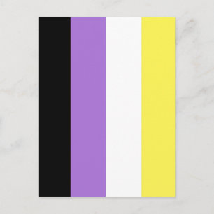 Postal Bandera de orgullo no binario