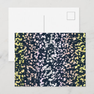 Postal Bandera de Orgullo Pangénero Flora Retro Boho Lind