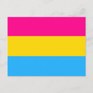 POSTAL "BANDERA DE ORGULLO PANSEXUAL"